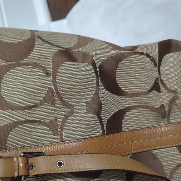 Vintage Coach Tote Bag (matching wallet and purse scarf included) - Picture 14 of 15